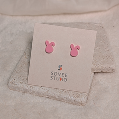 Ohrring Stecker Ostern Hasenohren pastell rosa