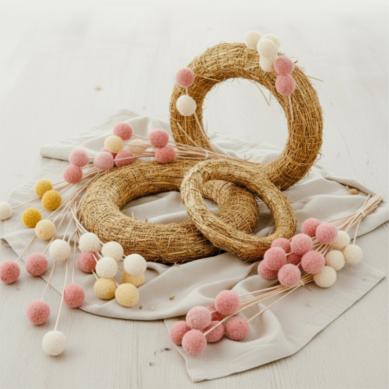 Strohrömer Strohkranz binden DIY 2