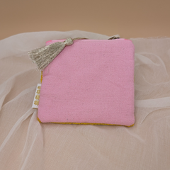 Tasche_Etui_Kosmetiktasche_BISOU_rosa_gelb_gruen_Glasperlen_2